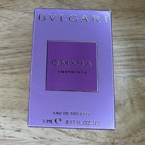 BVLGARI OMNIA AMETHYSTE Eau de Toilette Perfume Travel EDT Miniature 5ML NEW